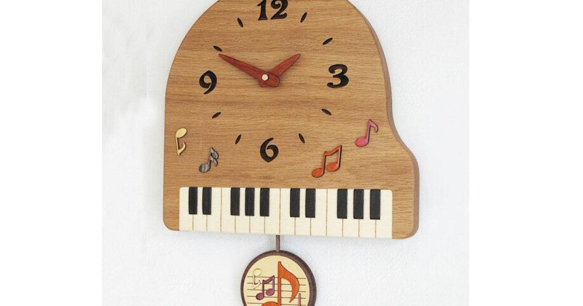 楽器の掛け時計おすすめ10選！ピアノ/バイオリンなど