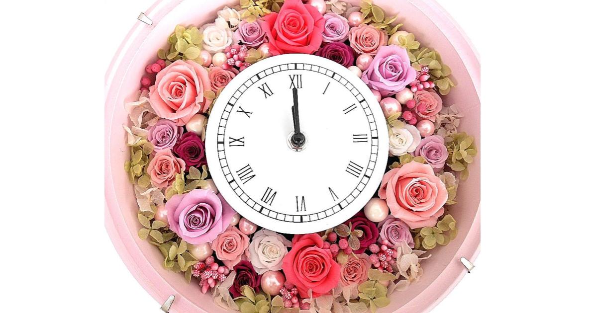 花の掛け時計おすすめ12選 結婚祝いプレゼントに ウォールステッカー Com